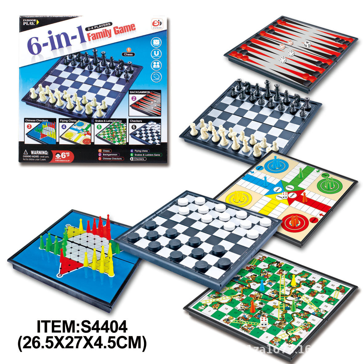 6 in 1 Magnetic Foldable Board Game