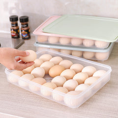 Transparent plastic egg carton