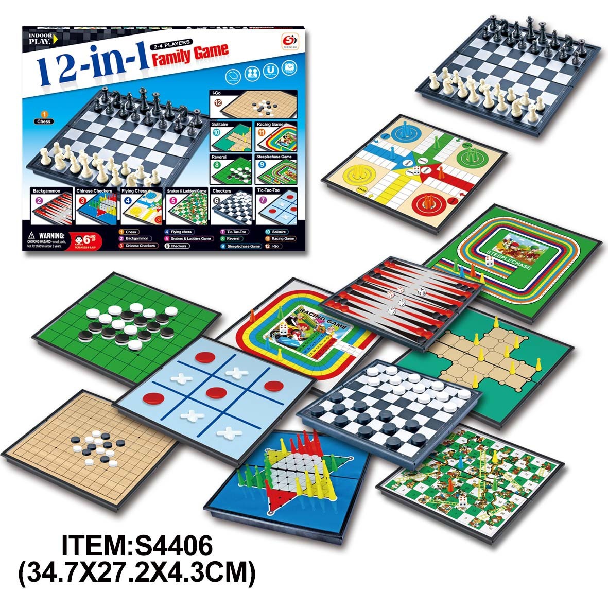 6 in 1 Magnetic Foldable Board Game