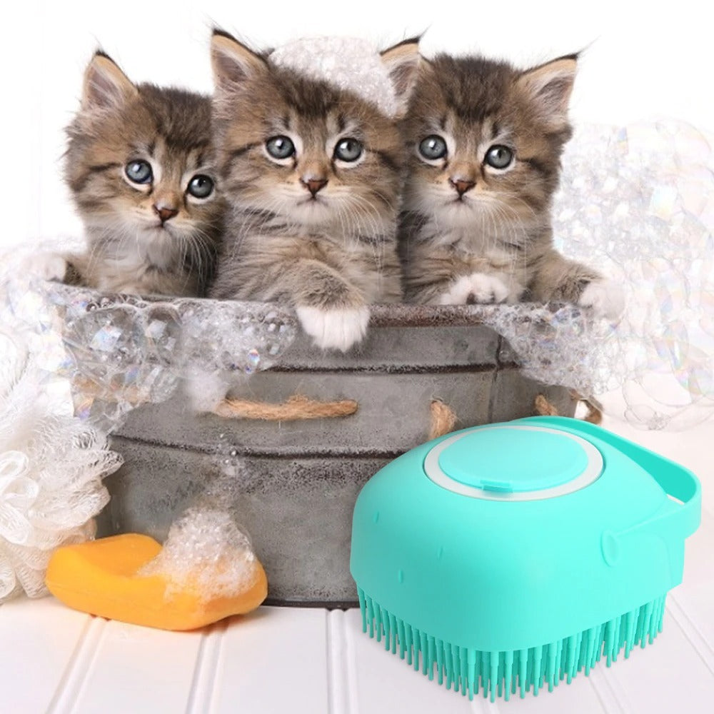 Pet Shampoo Dispenser Brush