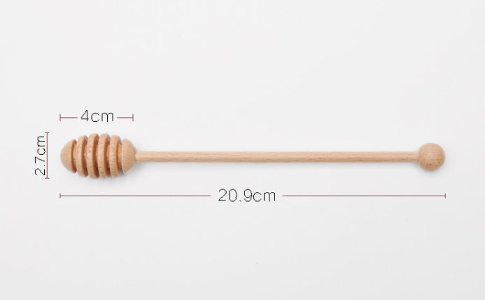 Wooden long handle honey coffee stirrer