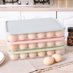 Transparent plastic egg carton