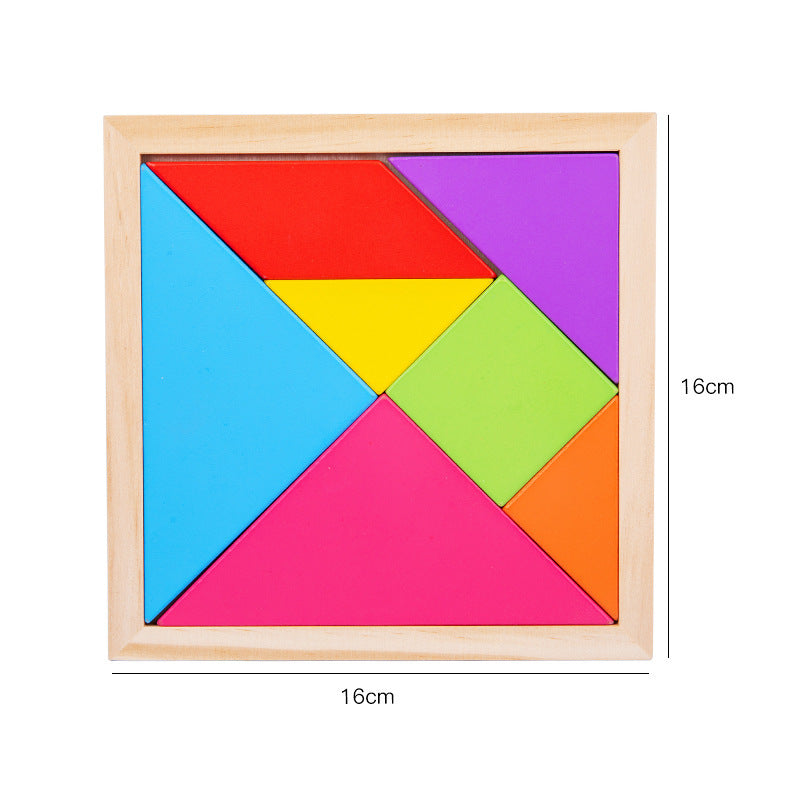 Children's Pine Tangram Toy