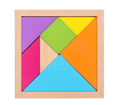 Children's Pine Tangram Toy