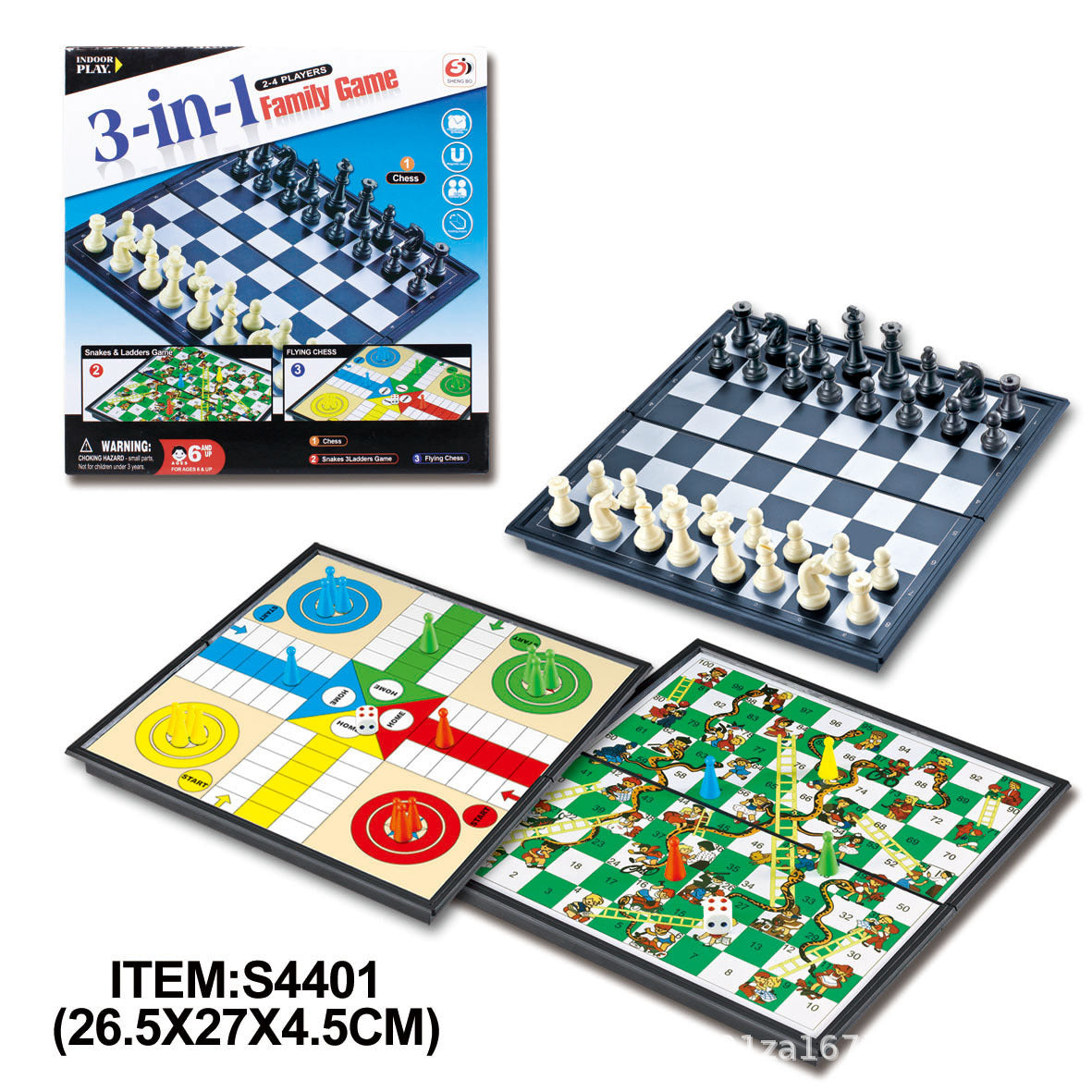 6 in 1 Magnetic Foldable Board Game