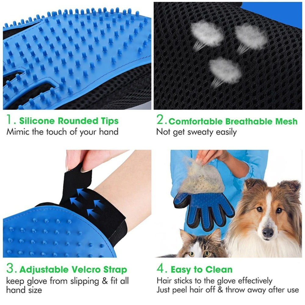 Pet Groomer De-Shedding Glove