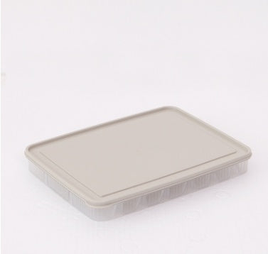 Transparent plastic egg carton