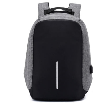 Anti theft unisex backpack with usb