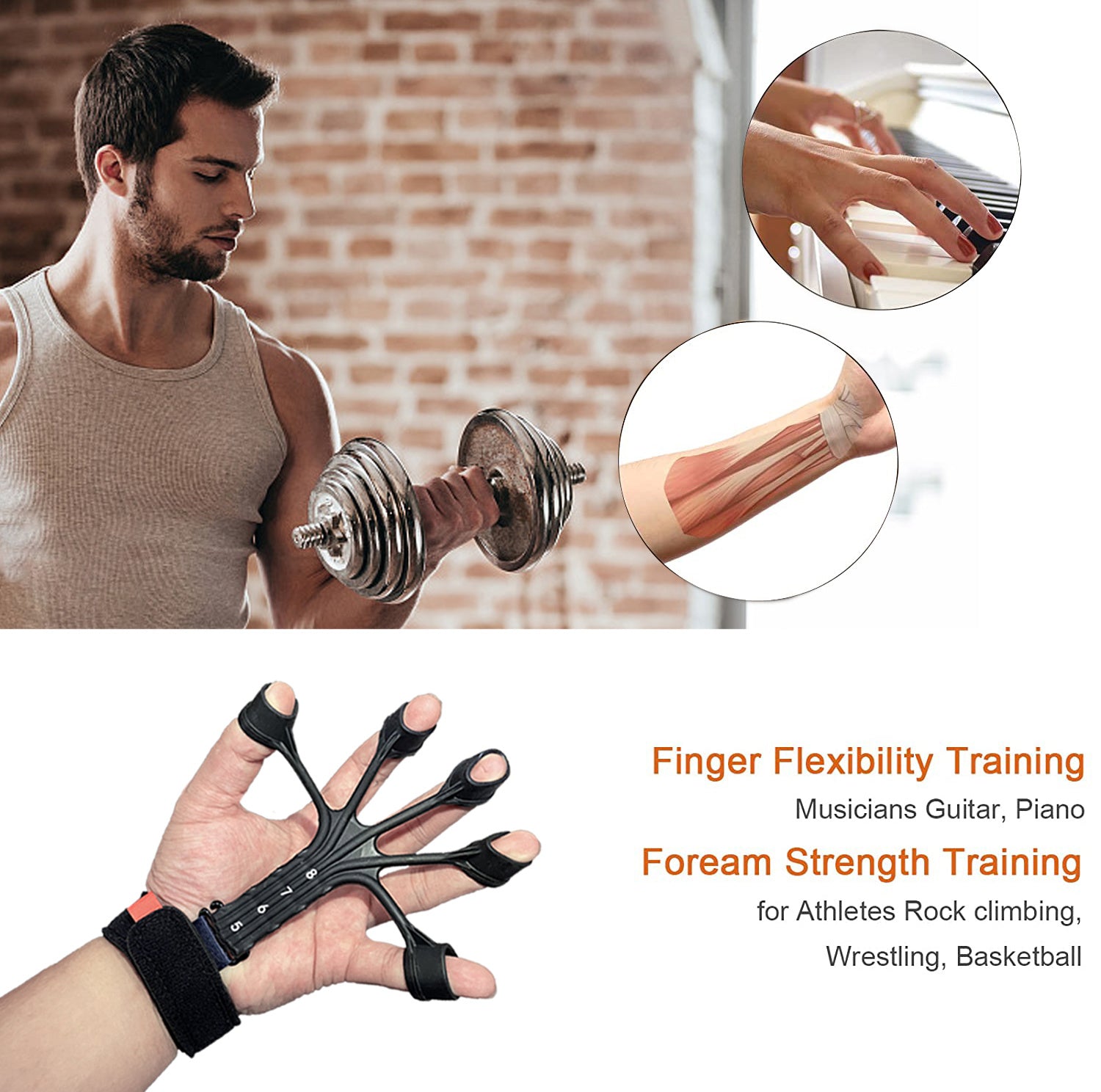 Silicone Finger Flexion And Extension Trainer