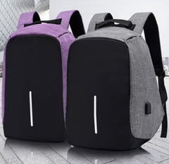 Anti theft unisex backpack with usb