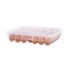 Transparent plastic egg carton