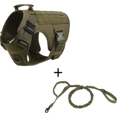 Outdoor Tactical Dog Vest With Leashes